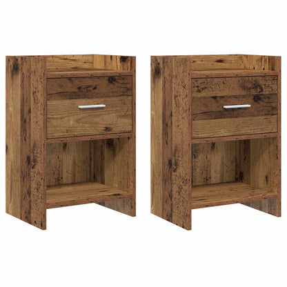 Nachtkastjes 2 pcs Oud hout 40 x 30 x 60 cm Bewerkt hout