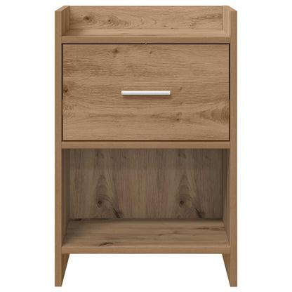 Nachtkastjes Artisanaal eiken 40 x 30 x 60 cm Bewerkt hout