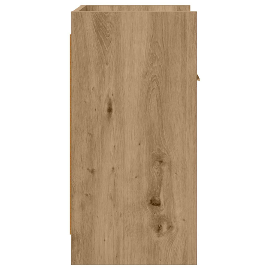 Nachtkastjes Artisanaal eiken 40 x 30 x 60 cm Bewerkt hout