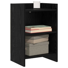 Nachtkastjes 2 pcs Zwart eiken 40 x 30 x 60 cm Bewerkt hout