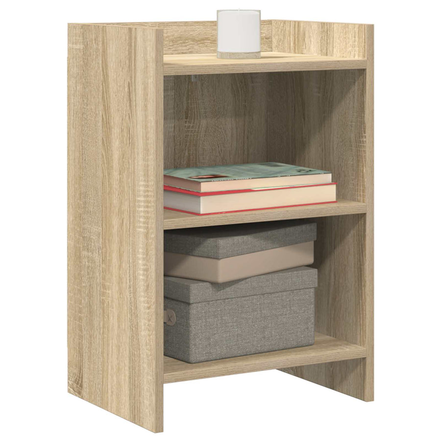 Nachtkastjes 2 pcs Sonoma Eiken 40 x 30 x 60 cm Bewerkt hout