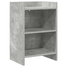 Nachtkastje 40x30x60 cm betongrijs bewerkt hout