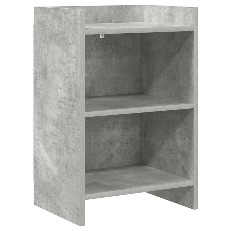 Nachtkastjes Betongrijs 40 x 30 x 60 cm Bewerkt hout