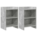 Nachtkastjes 2 pcs Betongrijs 40 x 30 x 60 cm Bewerkt hout