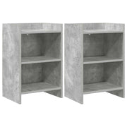 Nachtkastjes 2 stuks 40x30x60 cm betongrijs bewerkt hout