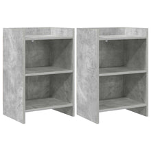 Nachtkastjes 2 pcs Betongrijs 40 x 30 x 60 cm Bewerkt hout