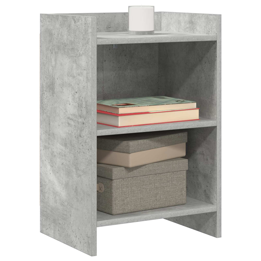 Nachtkastjes 2 pcs Betongrijs 40 x 30 x 60 cm Bewerkt hout