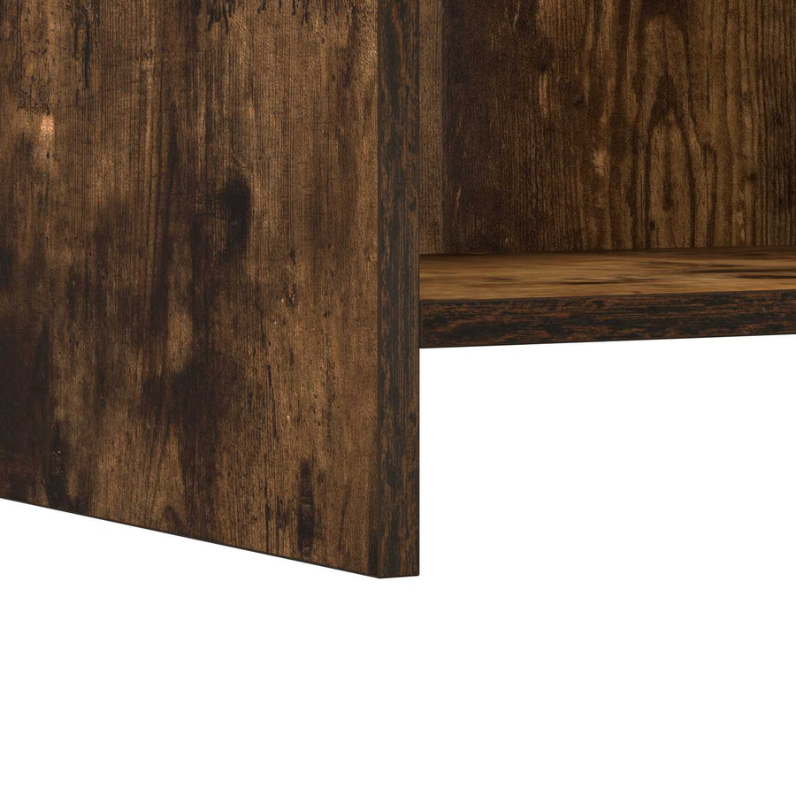 Nachtkastjes 2 pcs Gerookt eiken 40 x 30 x 60 cm Bewerkt hout