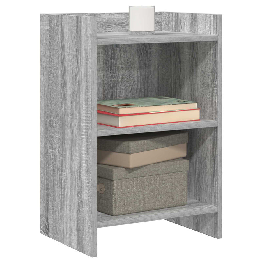 Nachtkastjes Grijs Sonoma 40 x 30 x 60 cm Bewerkt hout