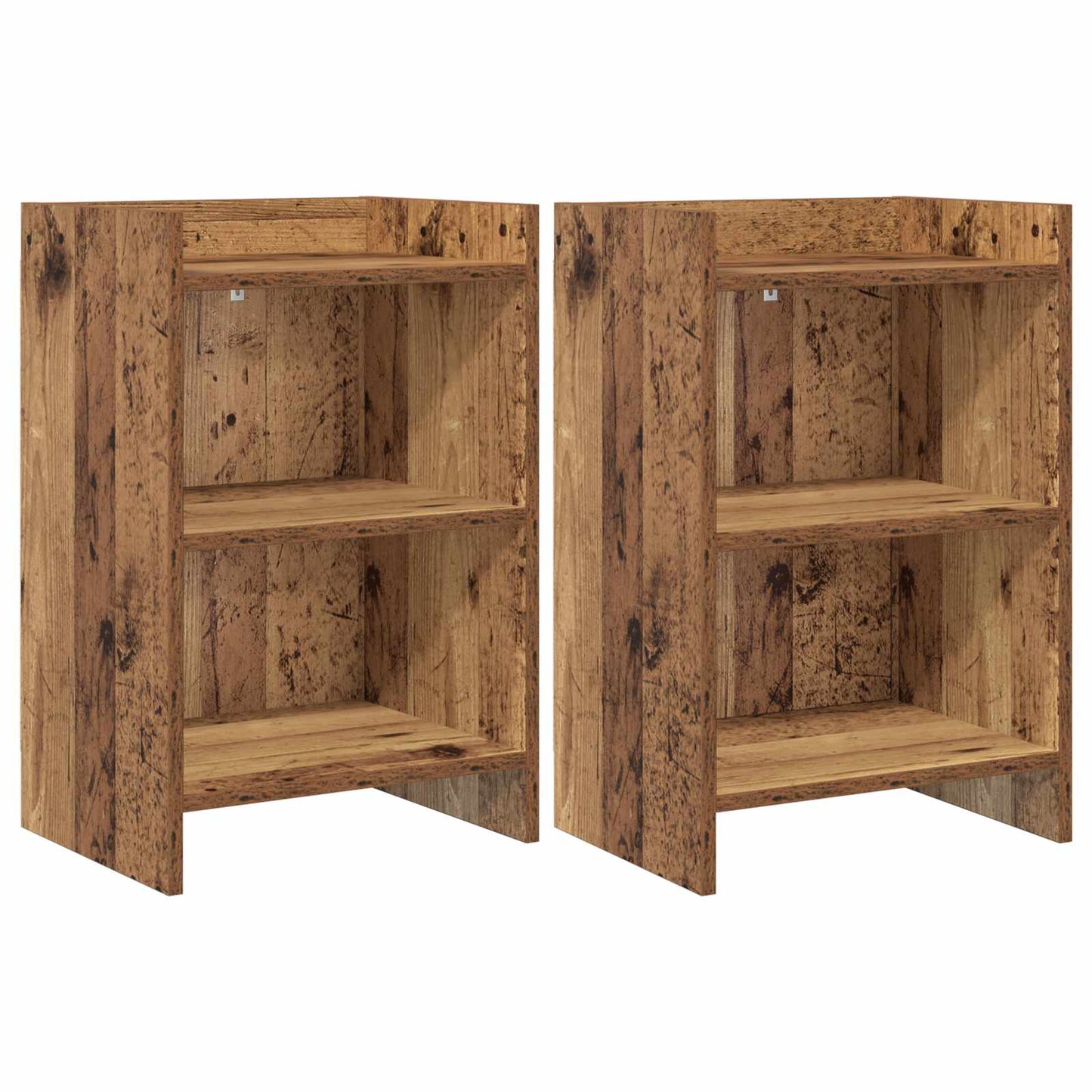 Nachtkastjes 2 pcs Oud hout 40 x 30 x 60 cm Bewerkt hout