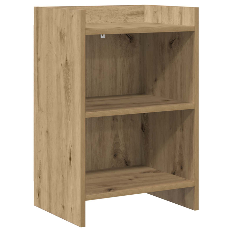 Nachtkastjes Artisanaal eiken 40 x 30 x 60 cm Bewerkt hout
