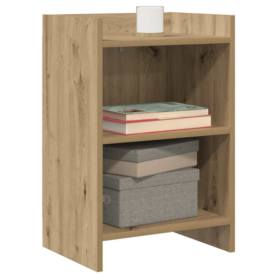 Nachtkastjes 2 pcs Artisanaal eiken 40 x 30 x 60 cm