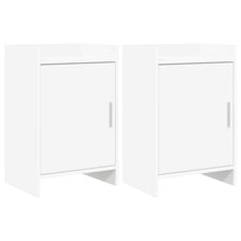 Nachtkastjes 2 pcs Wit 40 x 30 x 60 cm Bewerkt hout