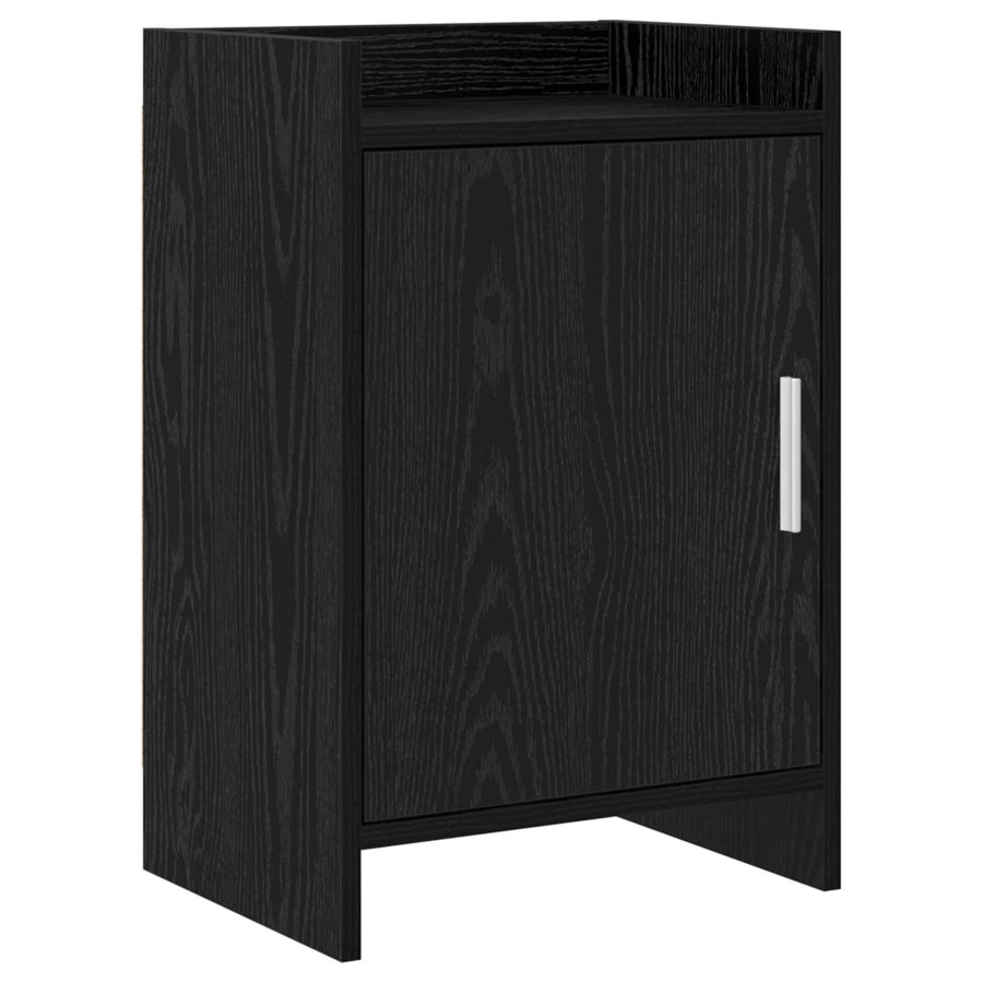 Nachtkastjes Zwart eiken 40 x 30 x 60 cm Bewerkt hout