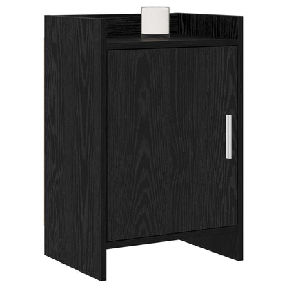Nachtkastjes 2 pcs Zwart eiken 40 x 30 x 60 cm Bewerkt hout