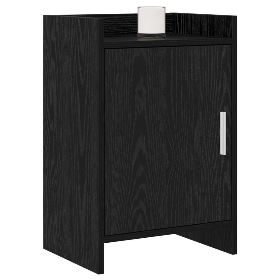 Nachtkastjes 2 pcs Zwart eiken 40 x 30 x 60 cm Bewerkt hout