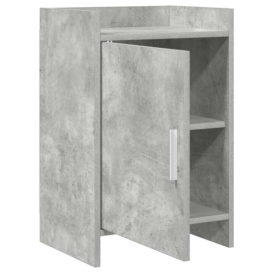 Nachtkastjes Betongrijs 40 x 30 x 60 cm Bewerkt hout