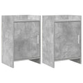 Nachtkastjes 2 pcs Betongrijs 40 x 30 x 60 cm Bewerkt hout