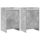 Nachtkastjes 2 stuks 40x30x60 cm betongrijs bewerkt hout