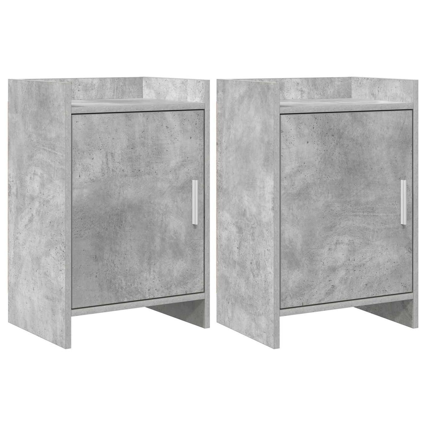 Nachtkastjes 2 pcs Betongrijs 40 x 30 x 60 cm Bewerkt hout