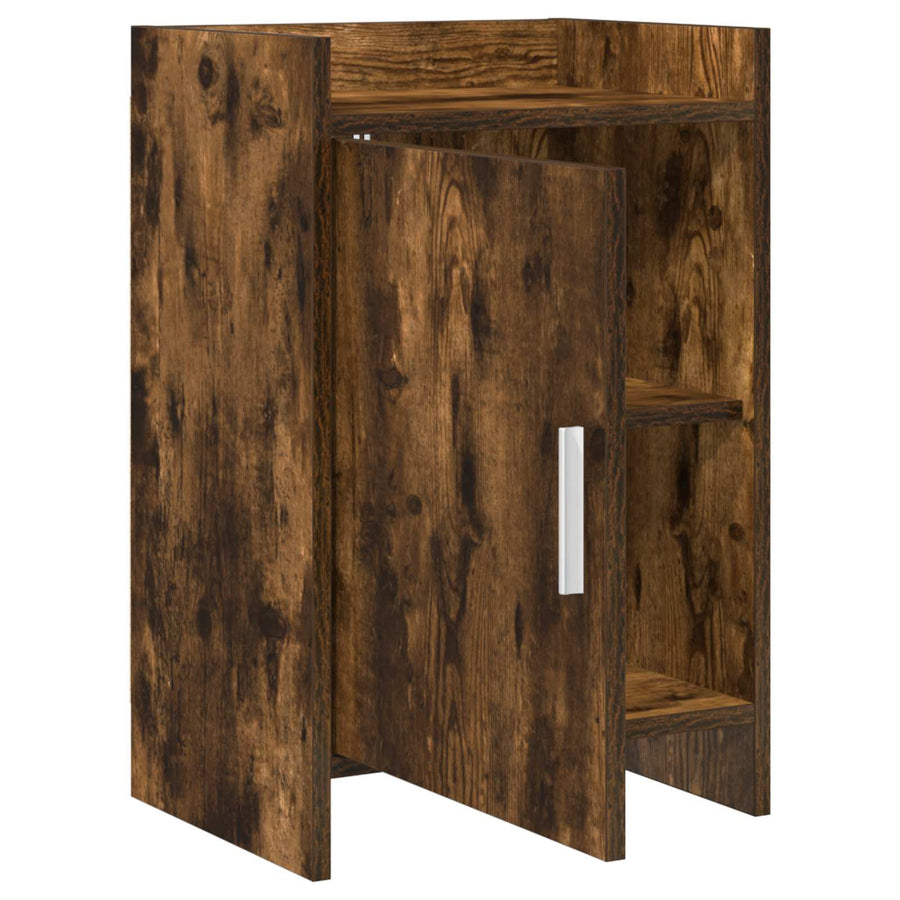 Nachtkastjes 2 pcs Gerookt eiken 40 x 30 x 60 cm Bewerkt hout