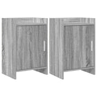 Nachtkastjes 2 stuks grijs Sonoma 40x30x60 cm