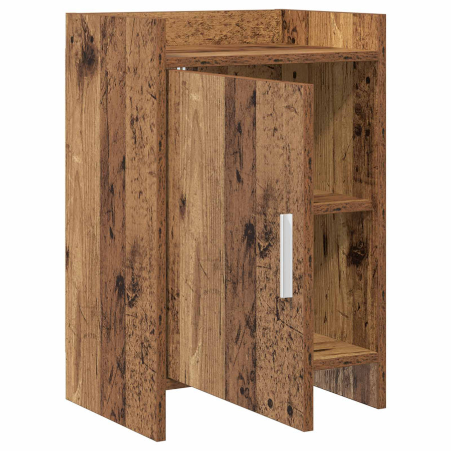 Nachtkastjes Oud hout 40 x 30 x 60 cm Bewerkt hout
