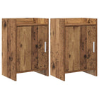 Nachtkastjes 2 stuks oud hout 40x30x60 cm