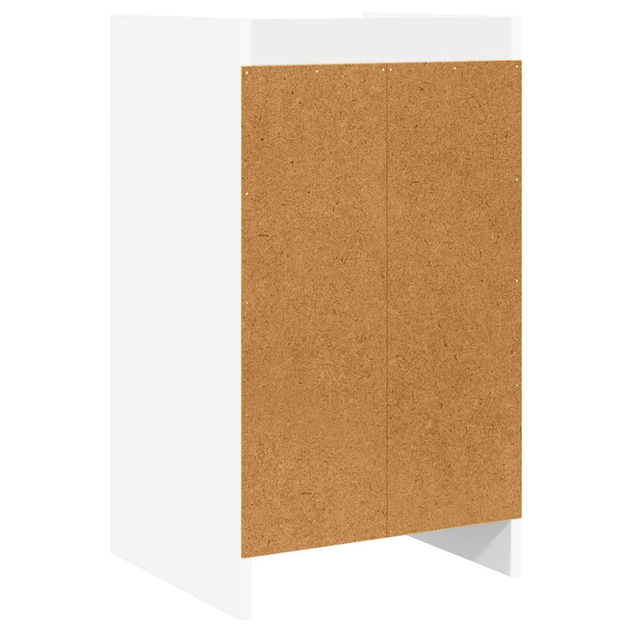 Nachtkastjes Wit 40 x 36 x 70 cm Bewerkt hout