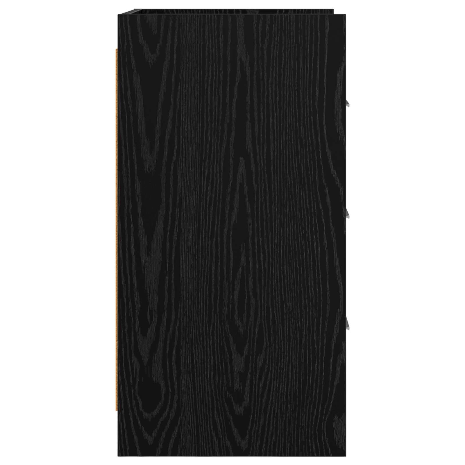 Nachtkastjes Zwart eiken 40 x 36 x 70 cm Bewerkt hout