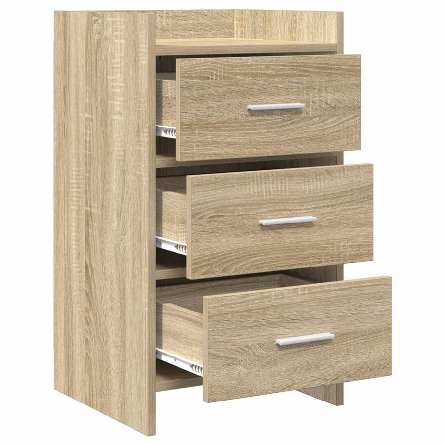 Nachtkastjes Sonoma Eiken 40 x 36 x 70 cm Bewerkt hout