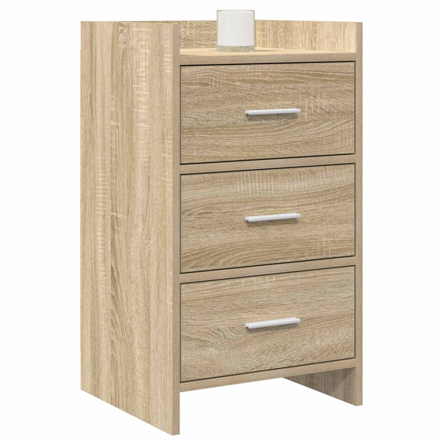Nachtkastjes Sonoma Eiken 40 x 36 x 70 cm Bewerkt hout
