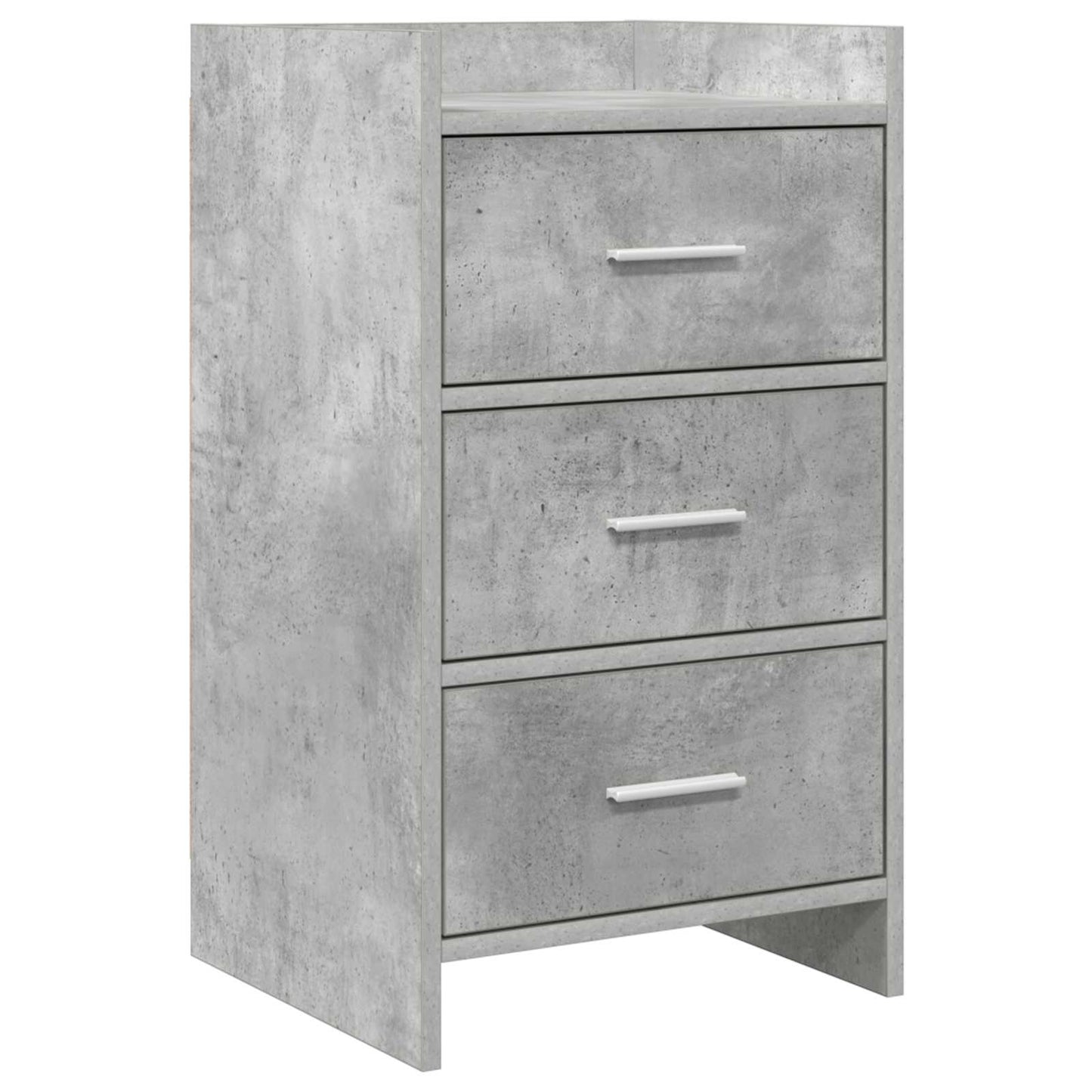 Nachtkastjes Betongrijs 40 x 36 x 70 cm Bewerkt hout