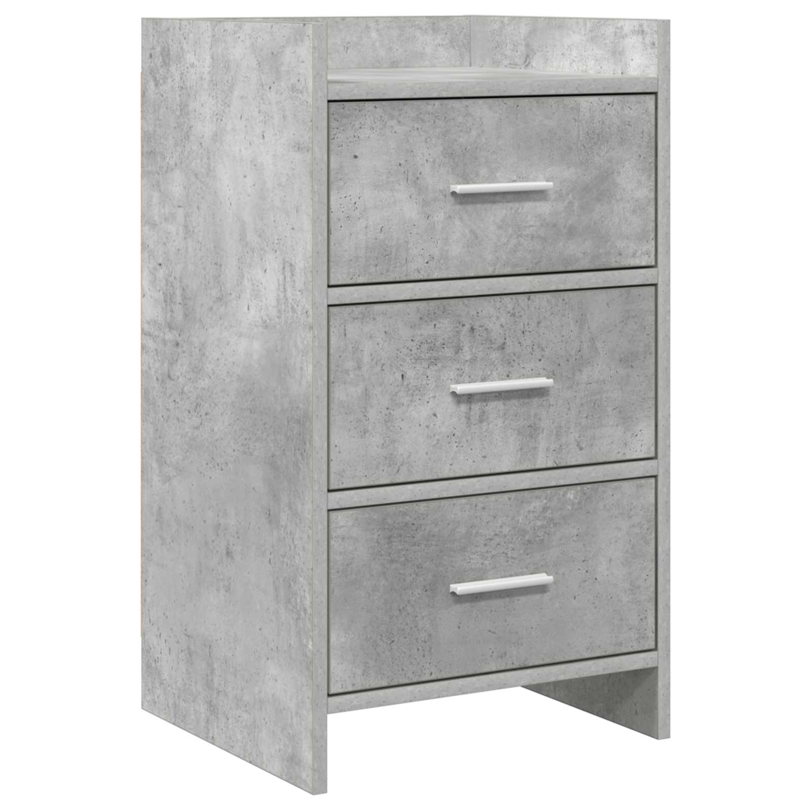 Nachtkastjes Betongrijs 40 x 36 x 70 cm Bewerkt hout