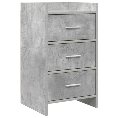 Nachtkastjes Betongrijs 40 x 36 x 70 cm Bewerkt hout