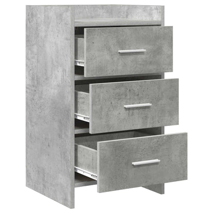 Nachtkastjes Betongrijs 40 x 36 x 70 cm Bewerkt hout
