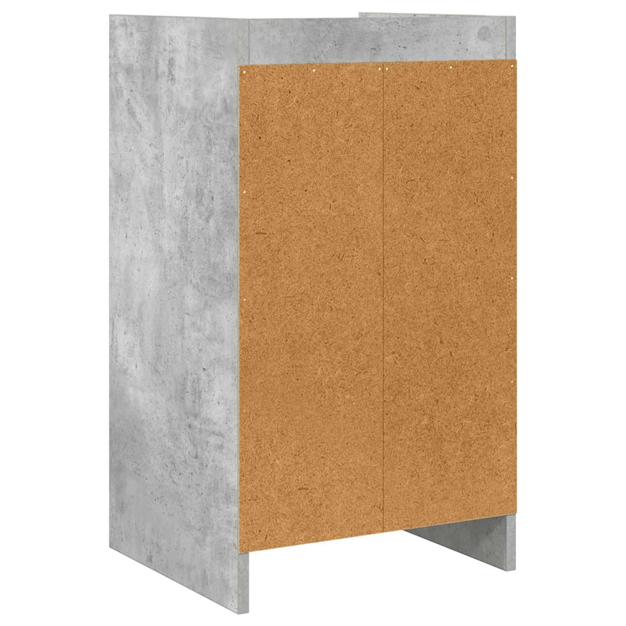 Nachtkastjes Betongrijs 40 x 36 x 70 cm Bewerkt hout