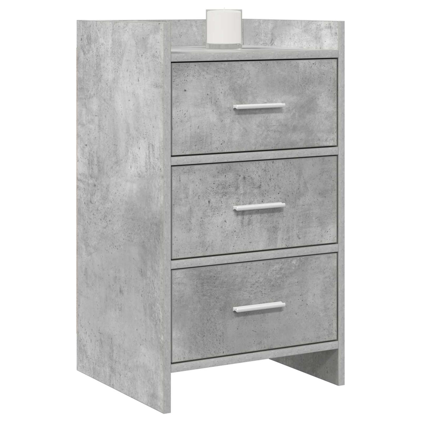Nachtkastjes Betongrijs 40 x 36 x 70 cm Bewerkt hout