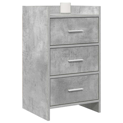 Nachtkastjes Betongrijs 40 x 36 x 70 cm Bewerkt hout