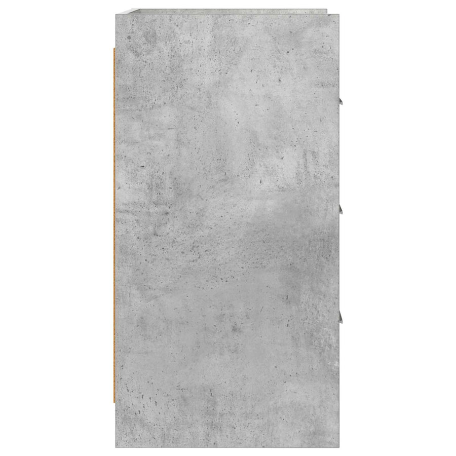 Nachtkastjes Betongrijs 40 x 36 x 70 cm Bewerkt hout