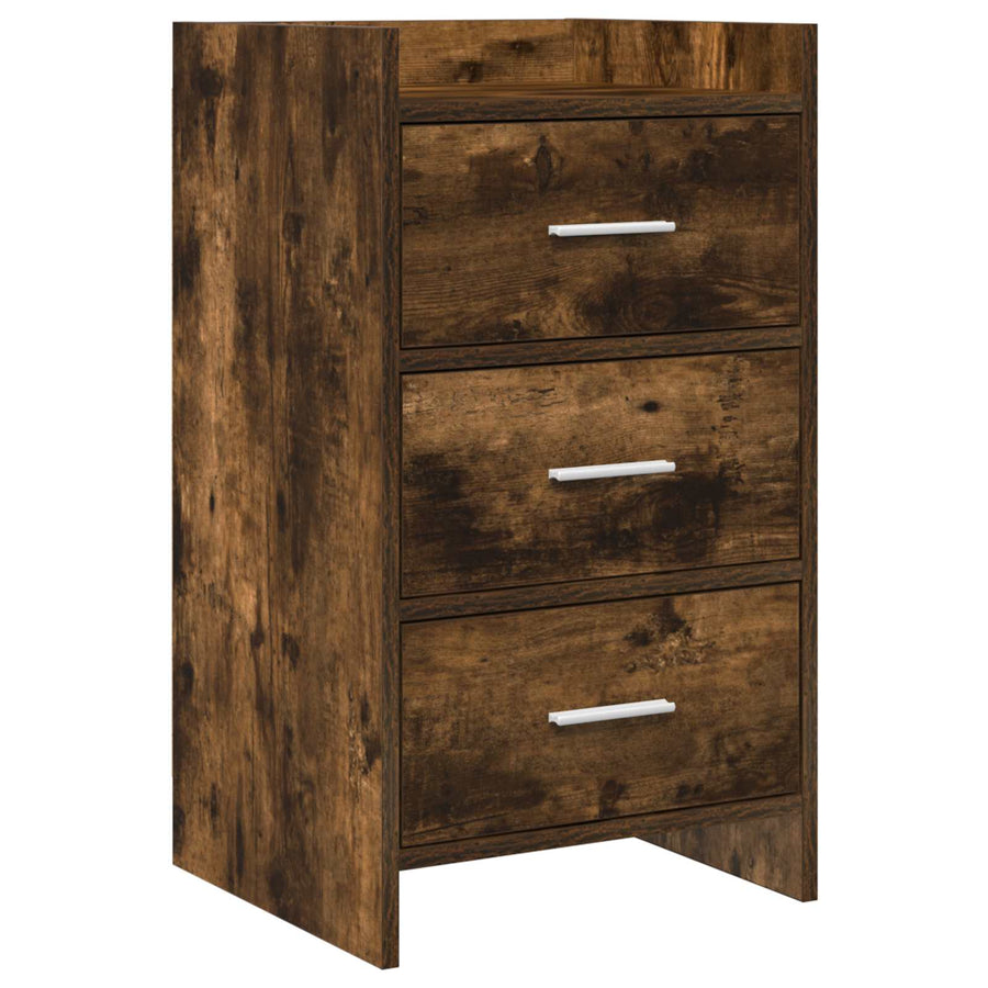 Nachtkastjes Gerookt eiken 40 x 36 x 70 cm Bewerkt hout