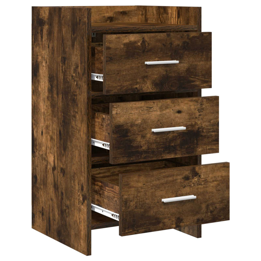 Nachtkastjes Gerookt eiken 40 x 36 x 70 cm Bewerkt hout