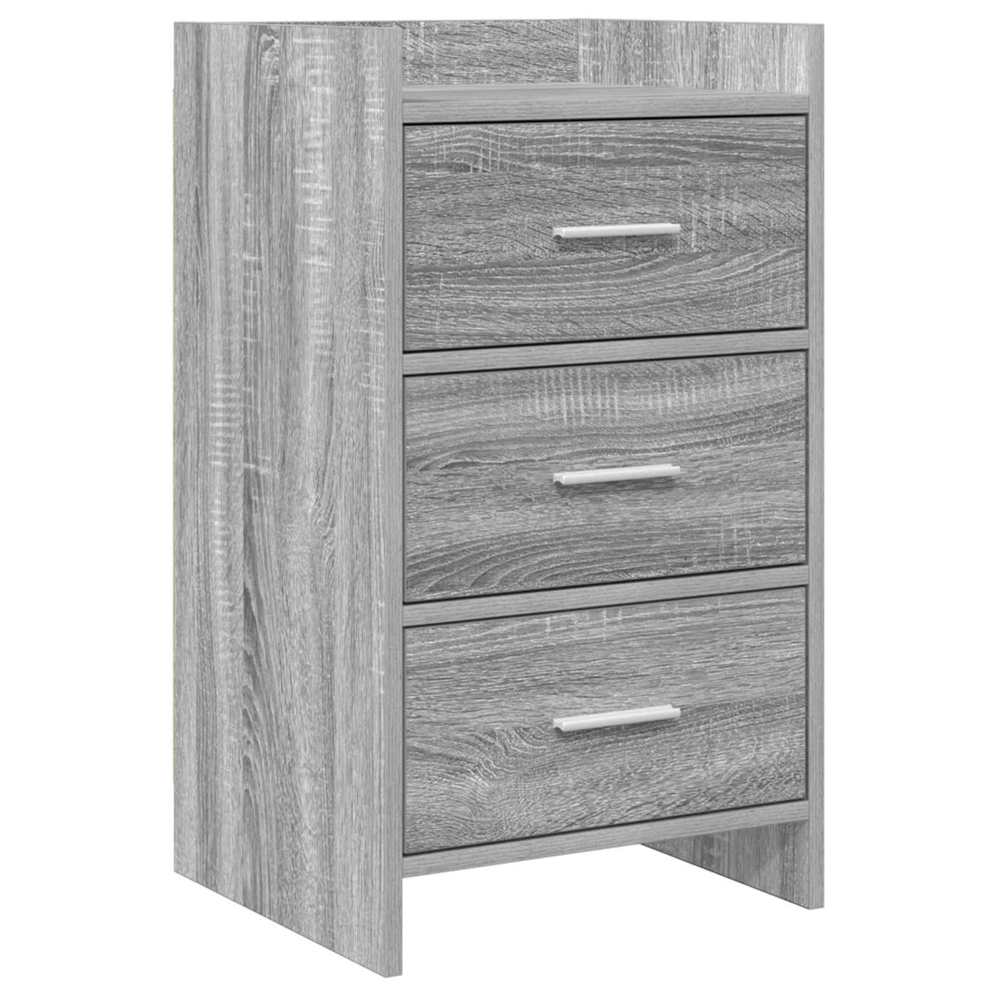 Nachtkastjes Grijs Sonoma 40 x 36 x 70 cm Bewerkt hout