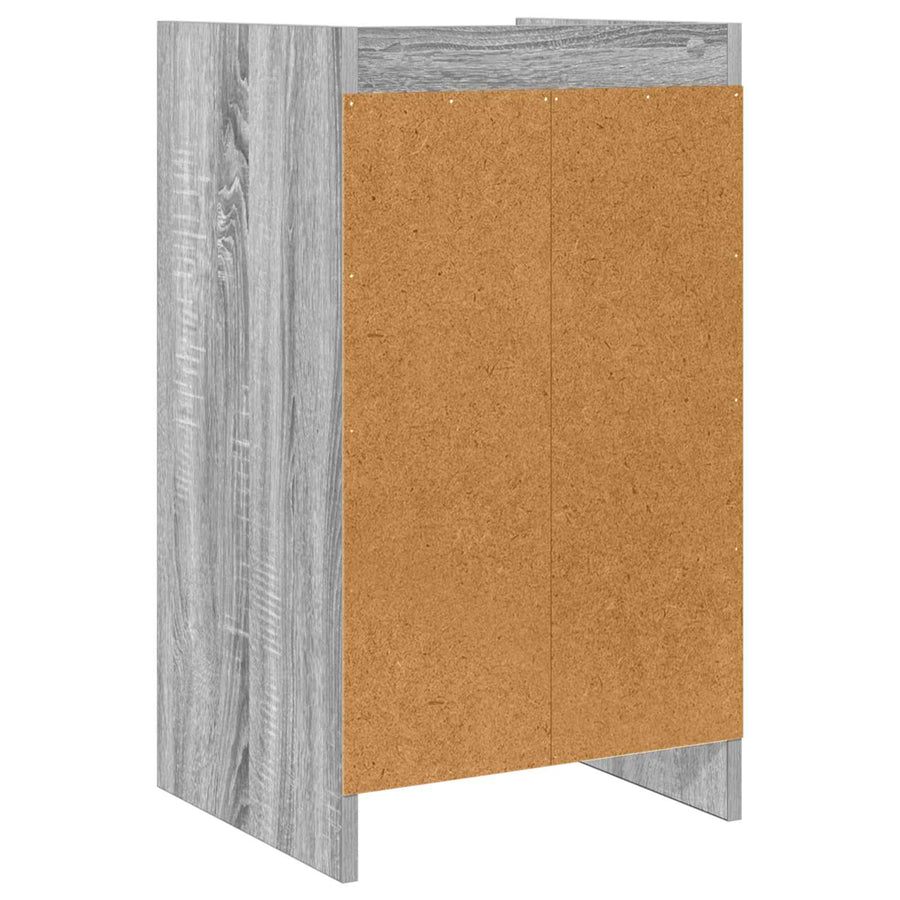 Nachtkastjes Grijs Sonoma 40 x 36 x 70 cm Bewerkt hout