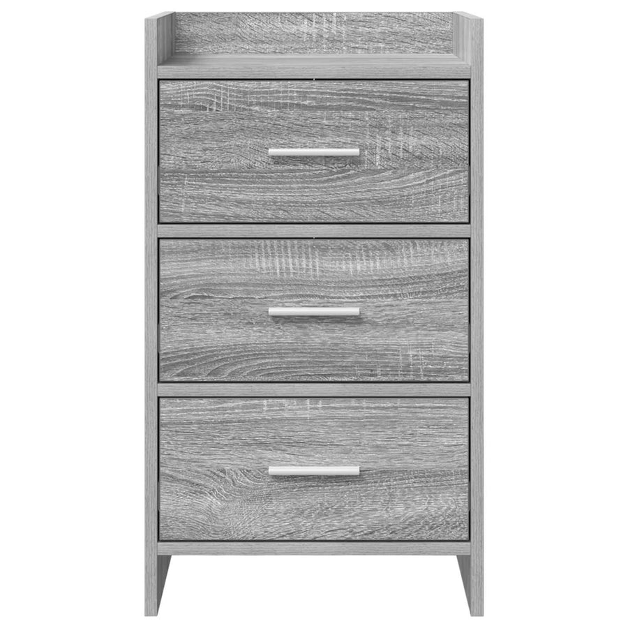 Nachtkastjes Grijs Sonoma 40 x 36 x 70 cm Bewerkt hout