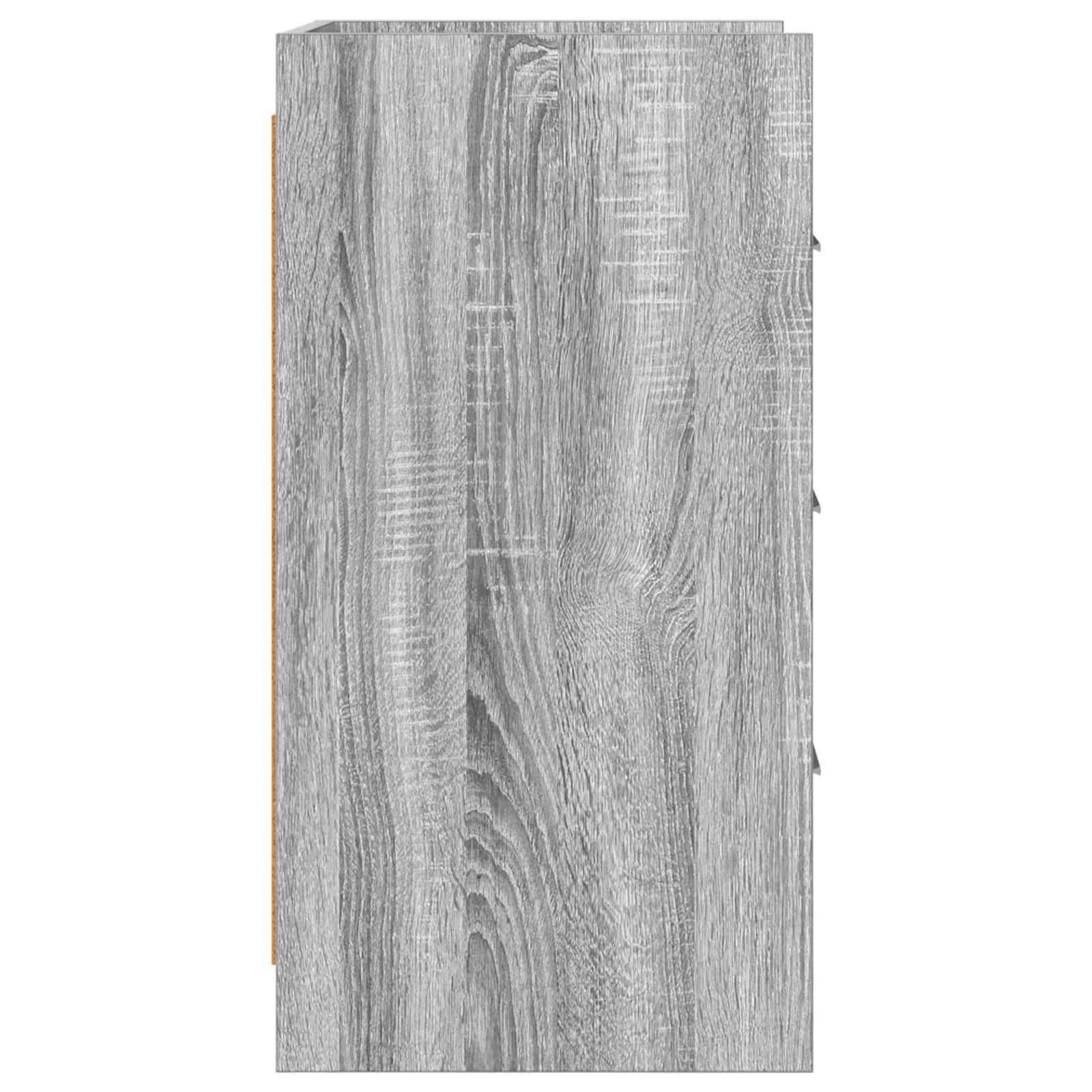 Nachtkastjes Grijs Sonoma 40 x 36 x 70 cm Bewerkt hout