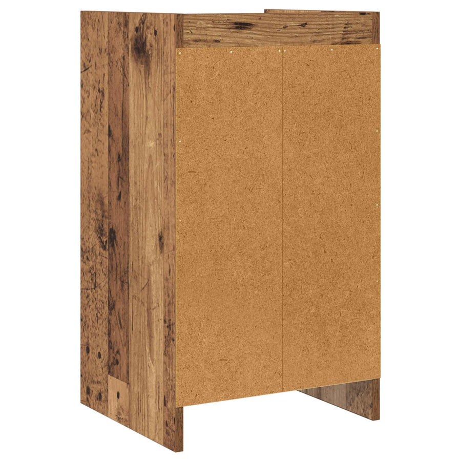 Nachtkastjes Oud hout 40 x 36 x 70 cm Bewerkt hout