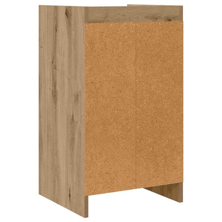 Nachtkastjes Artisanaal eiken 40 x 36 x 70 cm Bewerkt hout