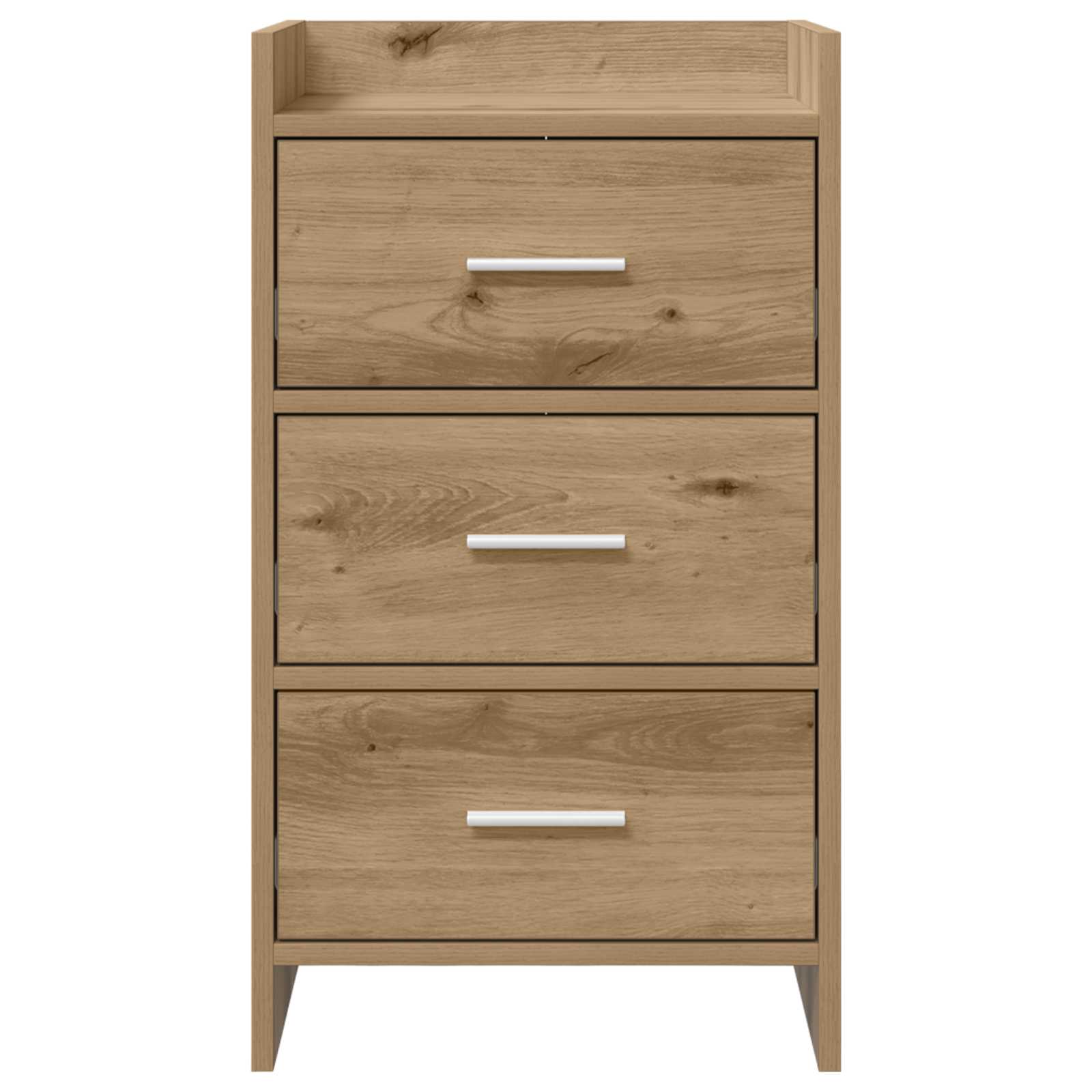 Nachtkastjes Artisanaal eiken 40 x 36 x 70 cm Bewerkt hout