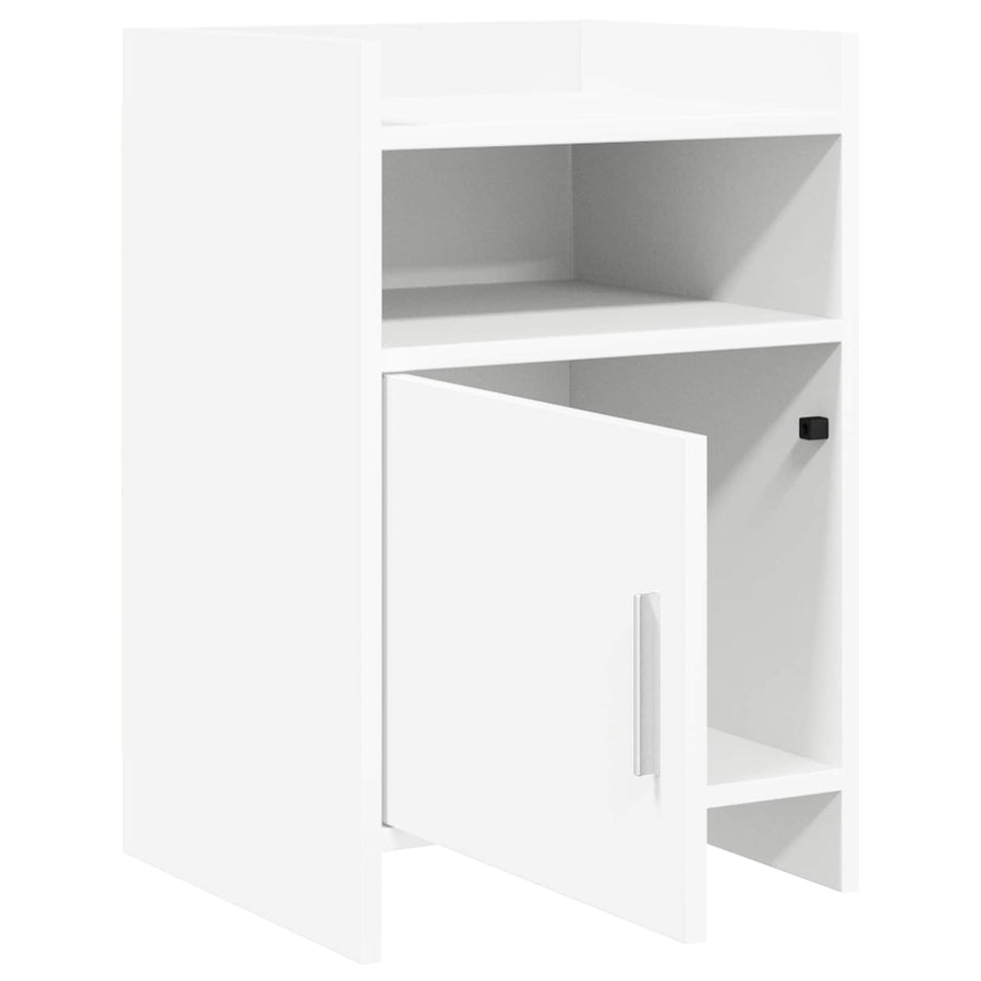 Nachtkastjes 2 pcs Wit 40 x 36 x 60 cm Bewerkt hout